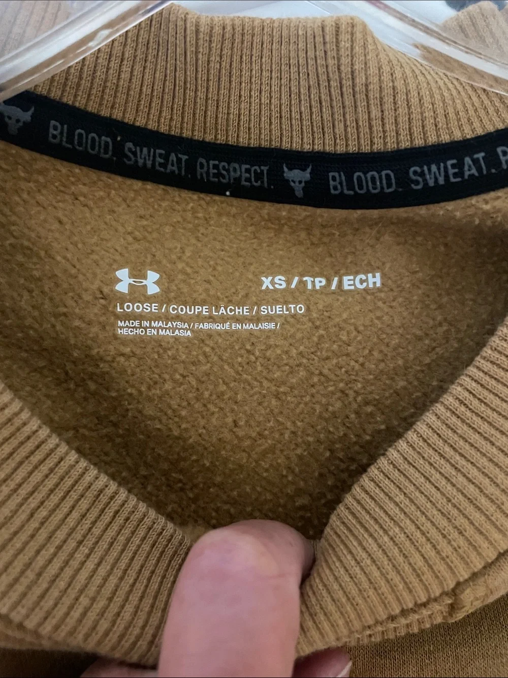 Under Armour Project Rock Iron Paradise Loose Fit Sweatshirt Size XS